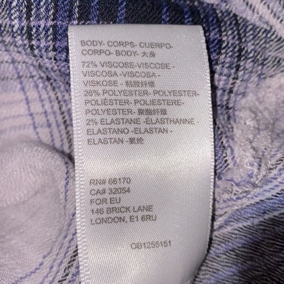 UO Urban Outfitters Lachlan flannel smocked dress in size small - Picture 6 of 9